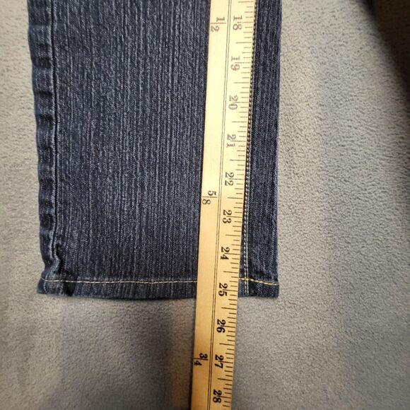 Calvin Klein Jean Womens 2 Blue Skinny Straight Stretch Distressed Denim - Picture 7 of 11
